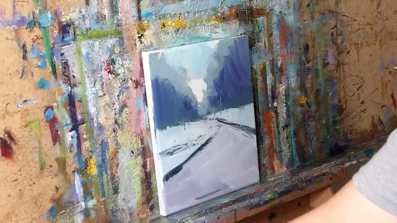 Oil Painting Tonalist Impressionism Style Session by Artist JOSE TRUJILLO