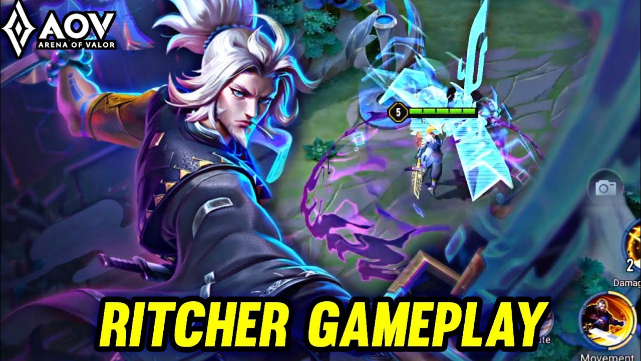 AOV : RITCHER GAMEPLAY | IN DS LANE - ARENA OF VALOR LIÊNQUÂNMOBILE ROV