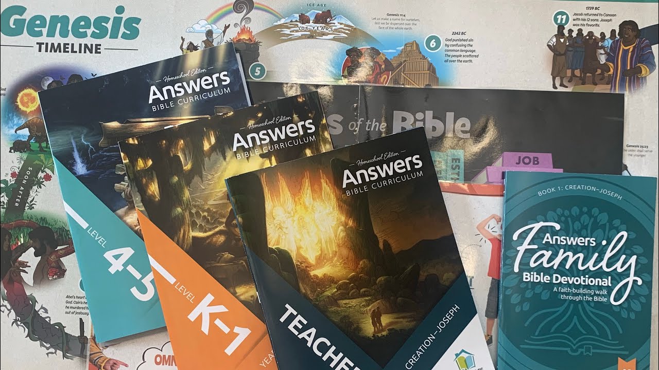 Answers Bible Curriculum Year 1 | Flip Through & Explanation | Answers in Genesis Homeschool edition