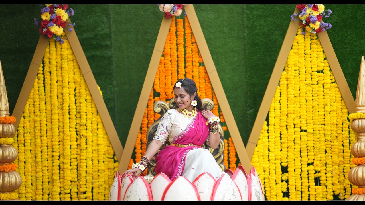 Swapna Mayuri Singamsetti HALDI Highlights💛 #haldiceremony #familia #haldihighlights #bridehaldi 