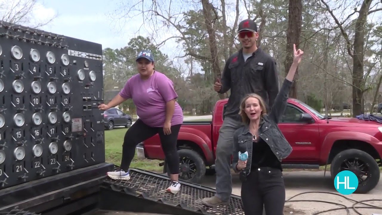 Watch as this foundation repair company in Houston lifts an entire house several inches!