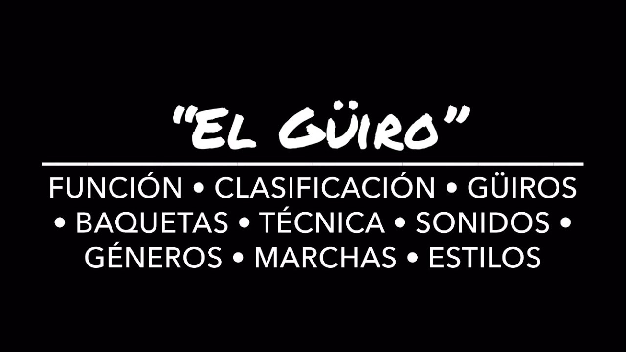 “EL GÜIRO” Clase: Función•Güiros•Baquetas•Técnica•Sonidos•Géneros-Hansel Hernández Yorka (Tutorial)