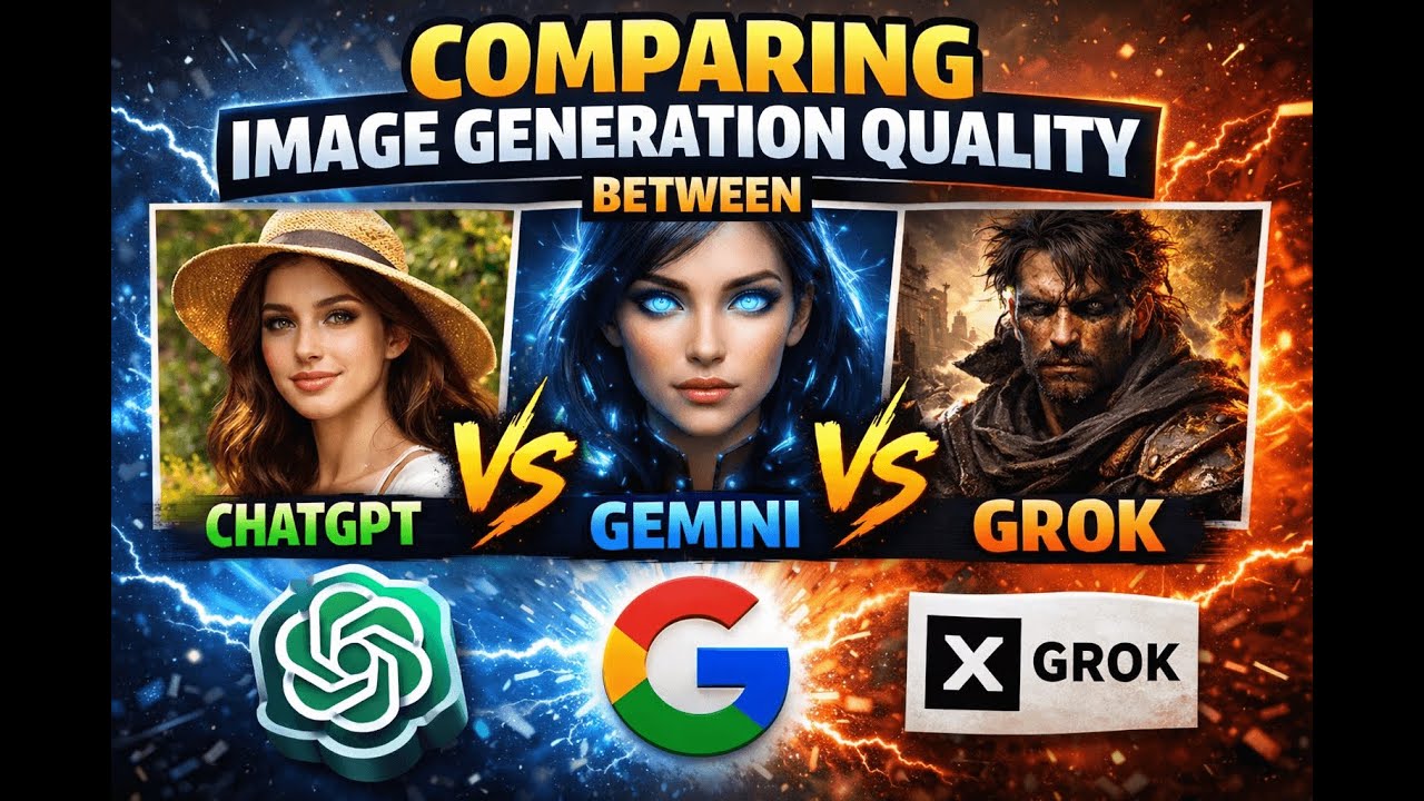 Comparing Image Generation Quality Between ChatGPT, Gemini and Grok