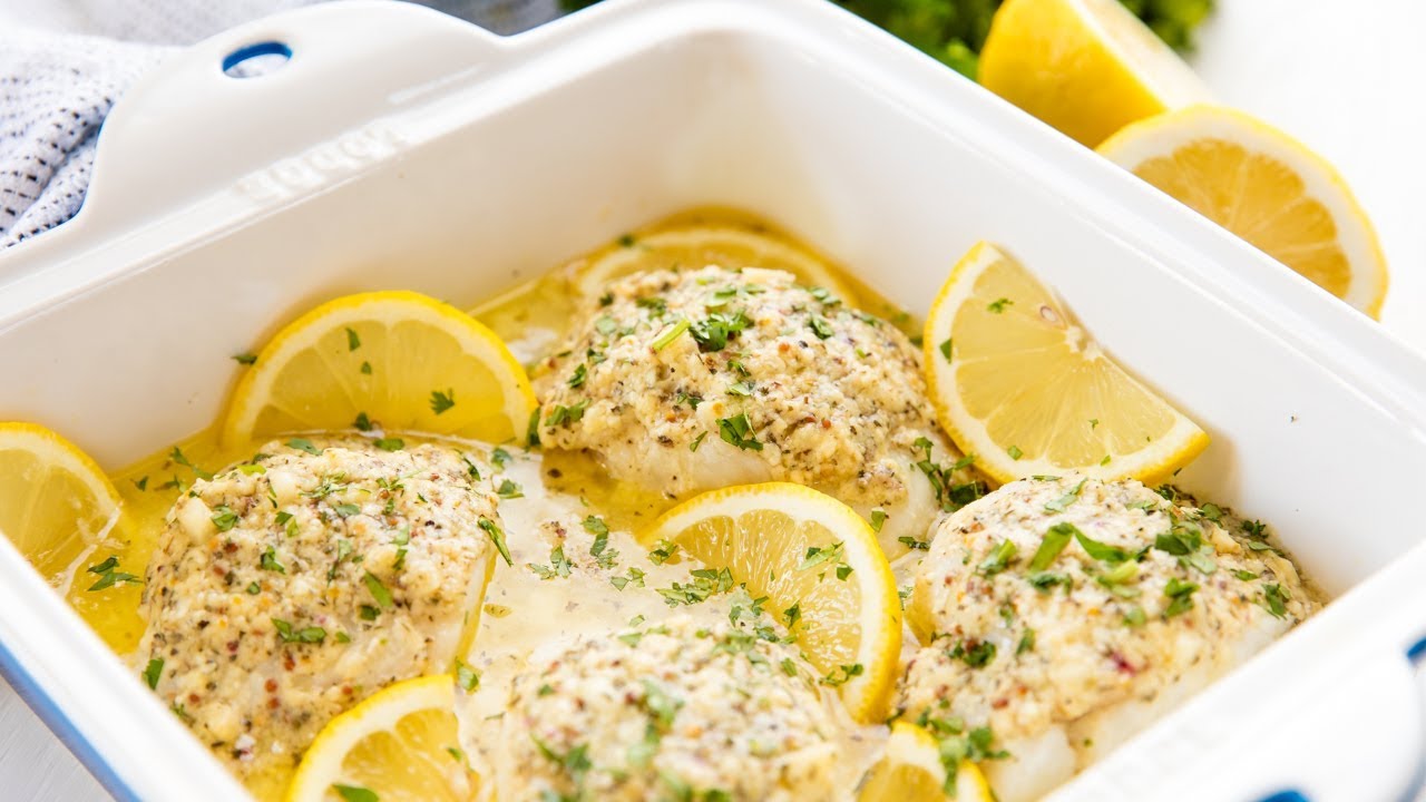 How to Make Easy Baked Cod Fish | The Stay At Home Chef