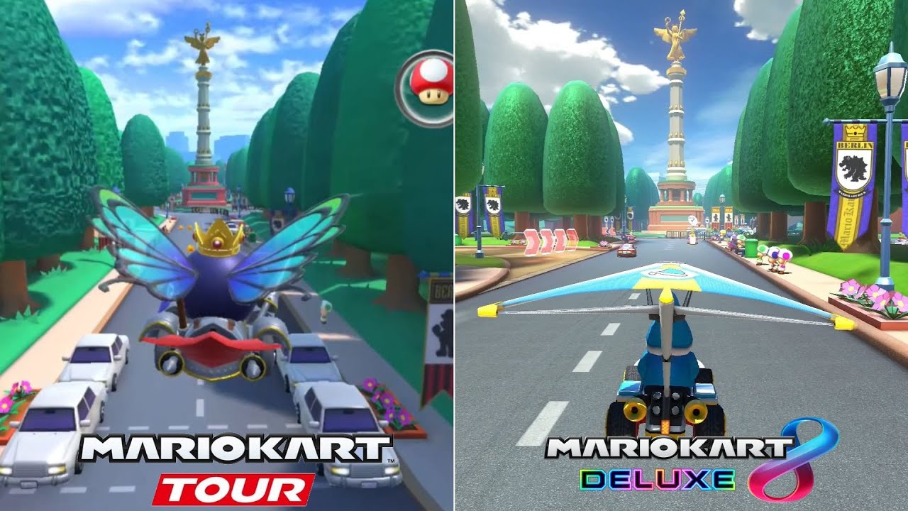 Evolution Of Tour Berlin Byways Course In Mario Kart Games [2021-2023]