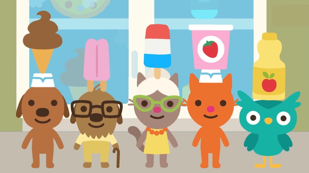Sago Mini School | Buy Fruit in Grocery Store | iOS & android Games
