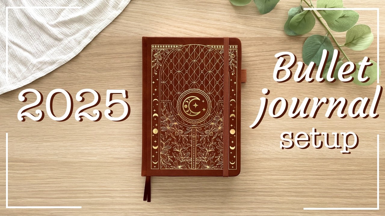 2025 bullet journal setup  - Minimalist and easy 🦋 - Beginner friendly - Starting a new notebook