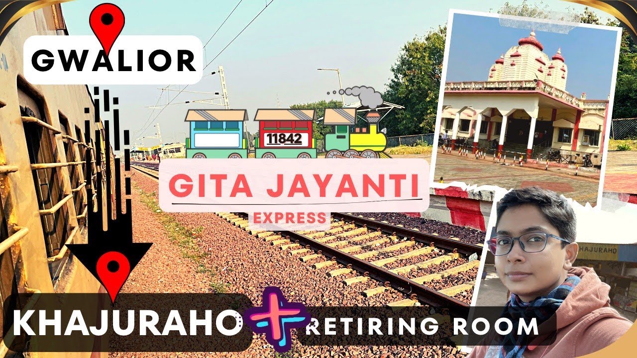 Khajuraho IRCTC Retiring Room// Gwalior to Khajuraho Sleeper Class Night Journey