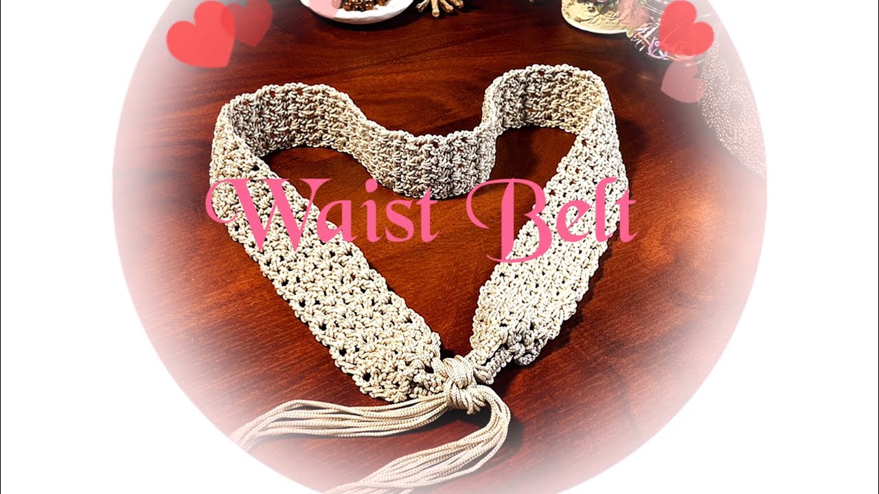 Crochet Waist Belt ( Tagalog Tutorial  )
