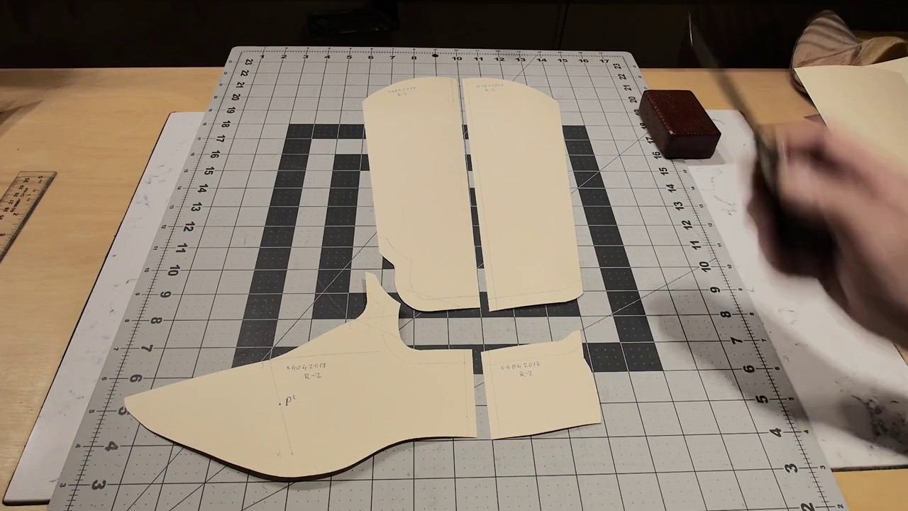 Cowboy boot making. Patterns, part 4. Finalizing the patterns.
