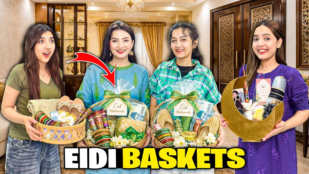 Eid Gift Baskets For My Sisters🤩♥️Hira Ny Mehndi Lagwa Li😱😢|Shopping Start Kardi🛍️🥰|Sistrology