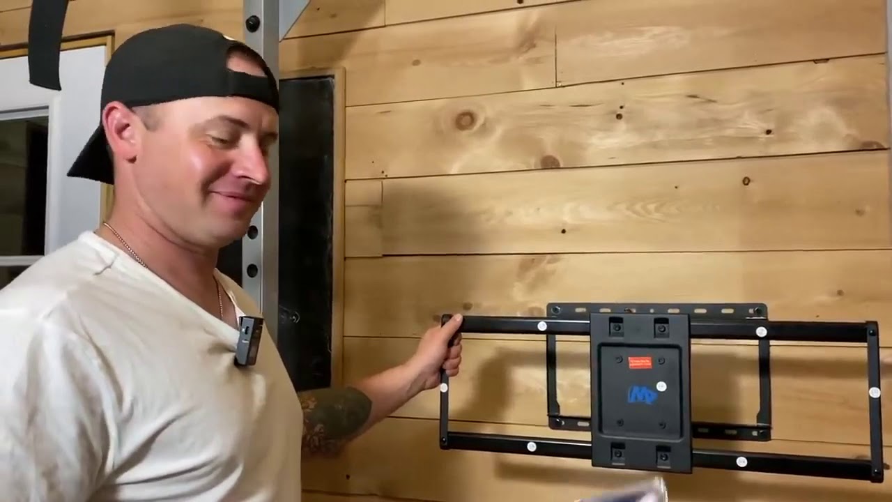 How to install a TV mount on wood? Mounting TV bracket MD2296 in a new house at Mapleberry Farm