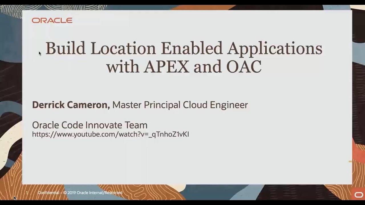Build Location Enabled Applications with Spatial Studio, APEX, and OAC