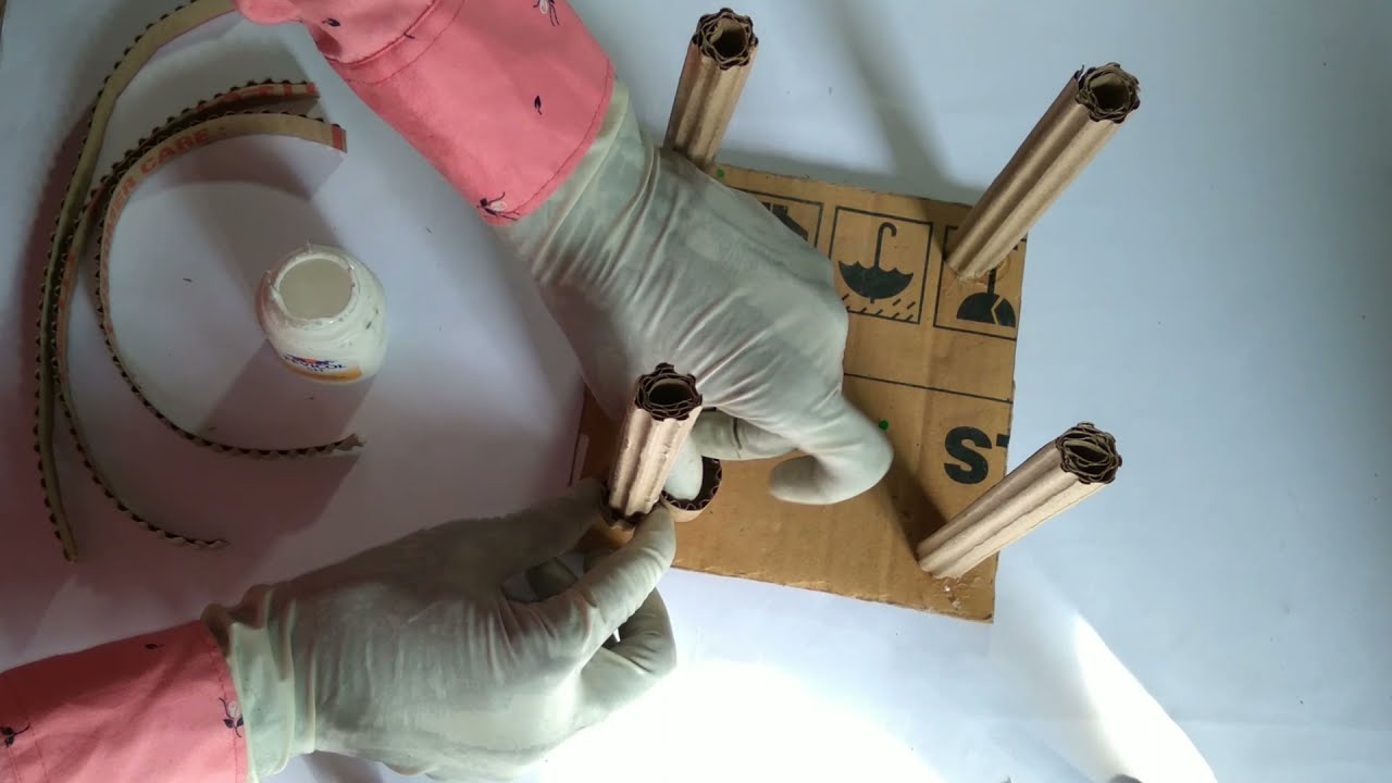 How to Make Temple with Cardboard // Waste Cardboard Decoration Idea.