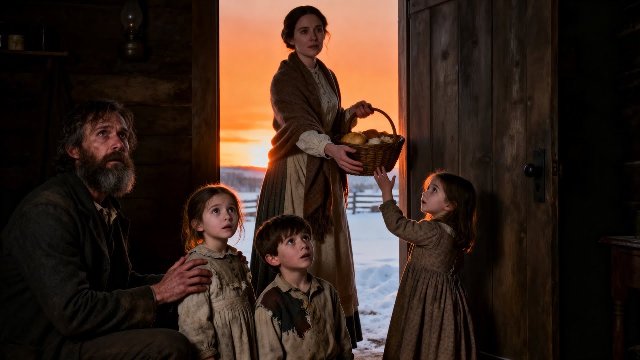 Starving Poor Cowboy With 3 Kids Had No Valentine Dinner—The Widow Neighbor Brought Love