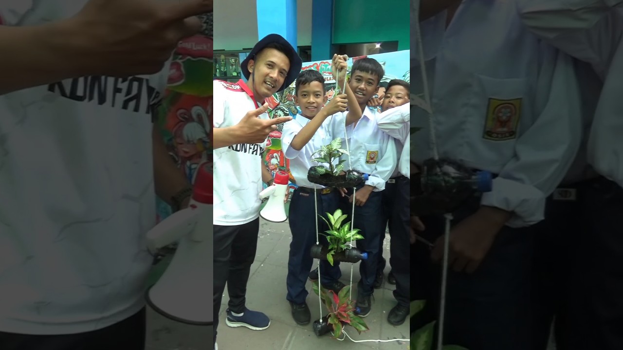 Pot Bunga Dari Botol Plastik Bekas