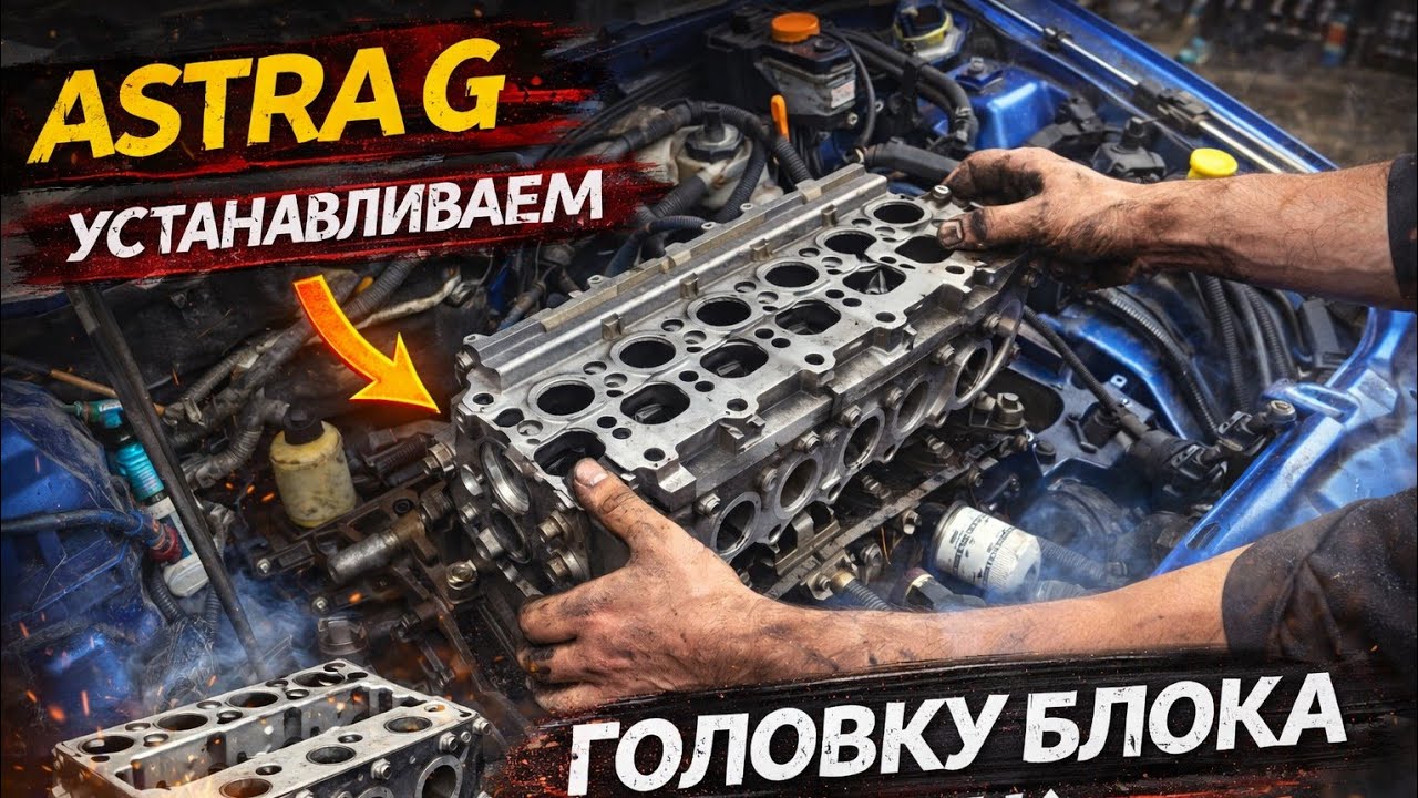 Astra G - Установка головки блока цилиндров ГБЦ