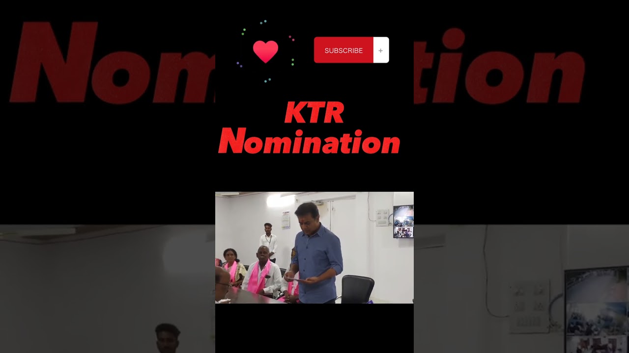 #KTR nomination #KCROnceAgain #TelanganaElections2023 #shorts