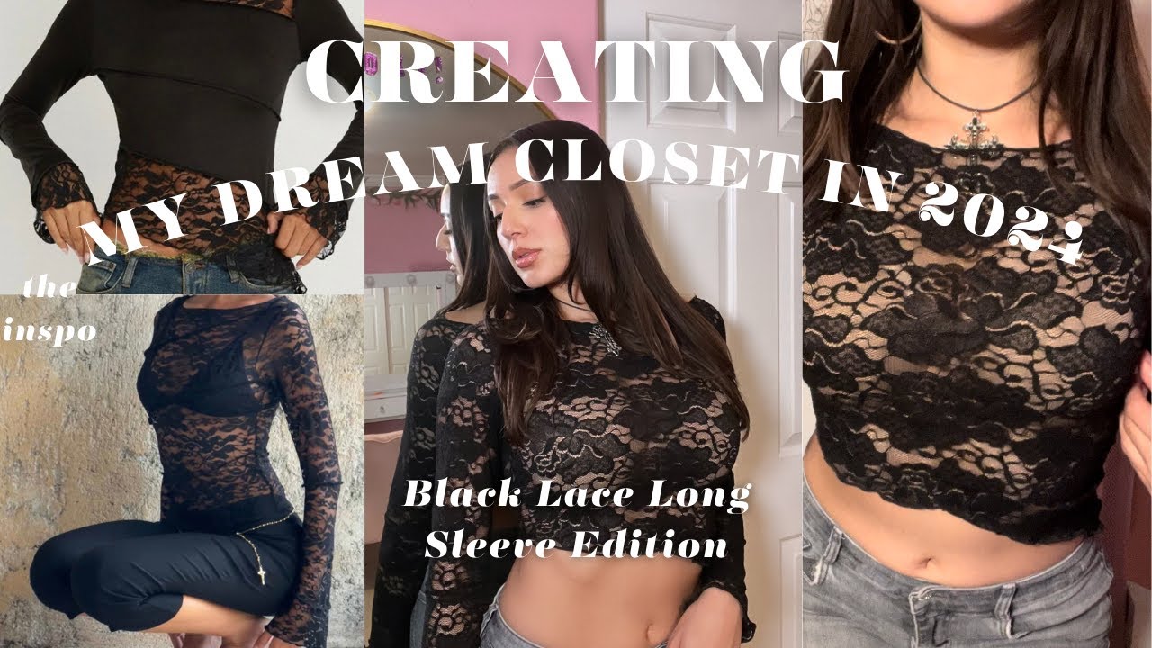 Sew your OWN clothes in 2024 l Long Sleeve Lace DIY Tutorial