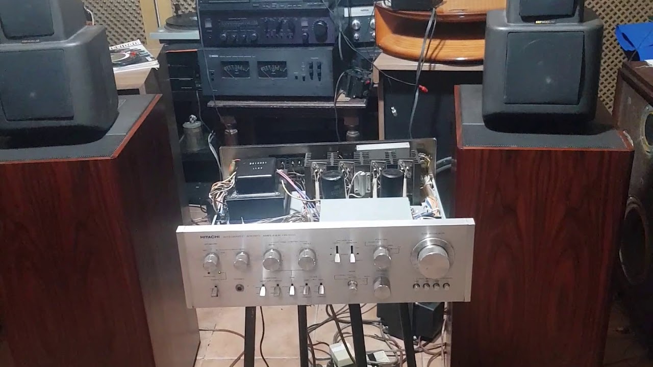 Kef 107 reference & hitachi ha 610 bipolar transistor top hi end vintage