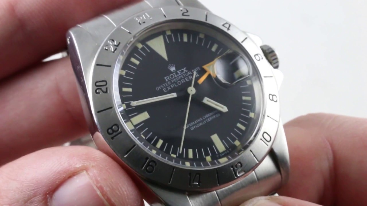 Rolex Explorer II (VINTAGE) 1655 (Orange Arrow/Straight Seconds) Luxury Watch Review