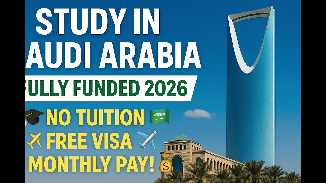 Study in Saudi Arabia for FREE | Fully Funded Scholarship 2026