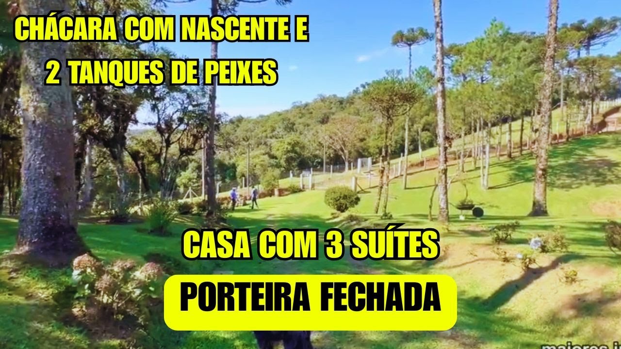 CHÁCARA PORTEIRA FECHADA | CASA TOP | 3 SUÍTES | NASCENTES | MUITA NATUREZA | RICO EM ÁGUA