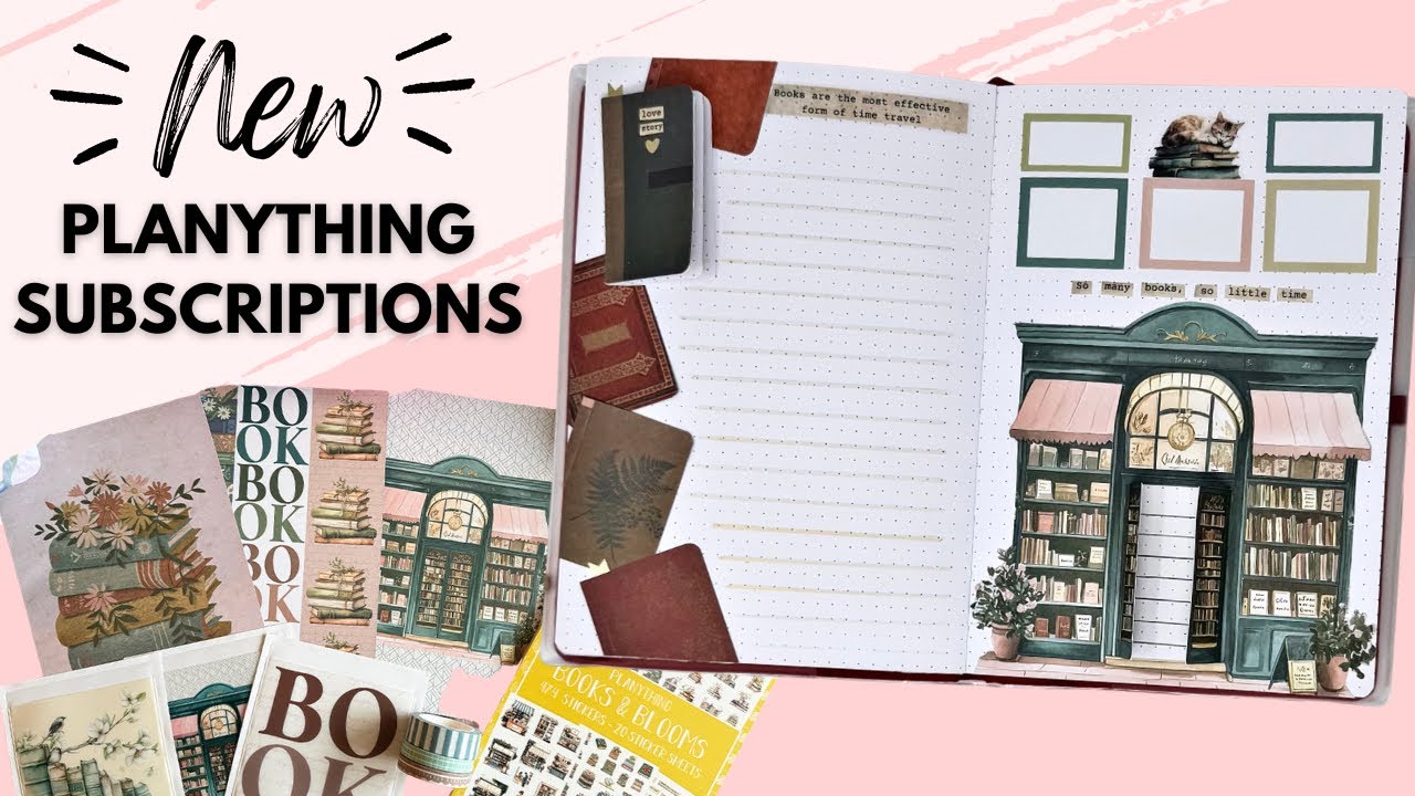 PLAN WITH ME & FLIP THROUGH | INTERACTIVE BULLET JOURNAL SPREAD W/ NEW PLANYTHING SUBSCRIPTIONS