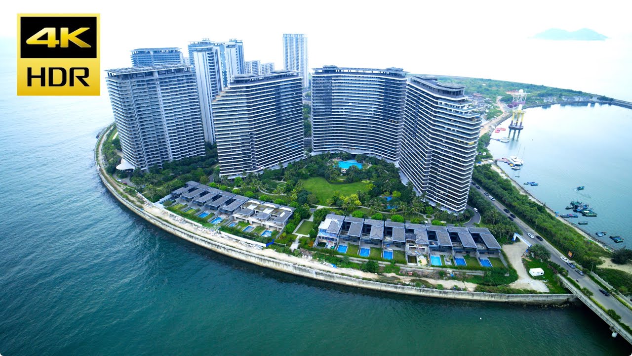 [4K HDR] Aerial photography of Riyue Bay in Wanning, Hainan, China