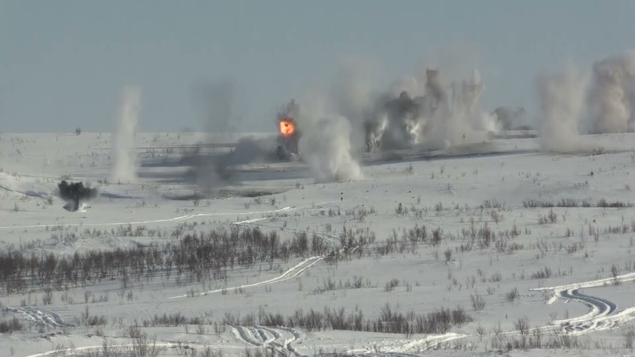 Motorized riflemen of the Northern Fleet conducted an exercise