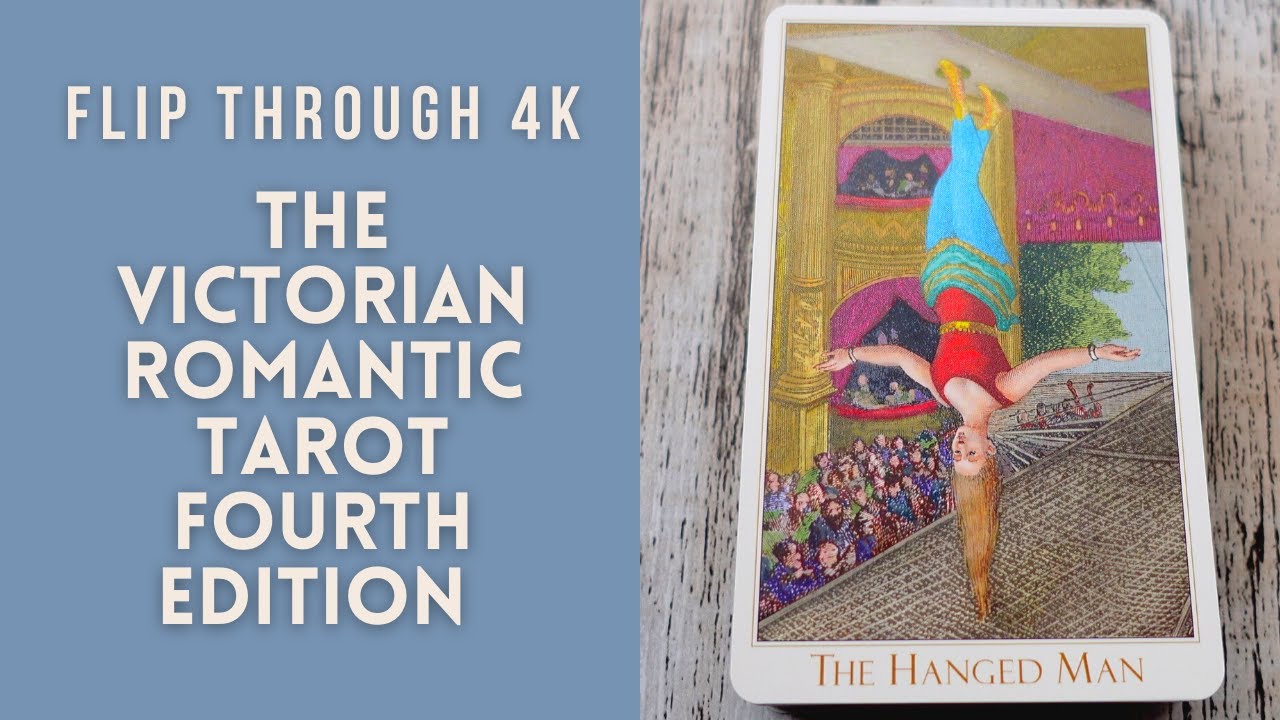 The Victorian Romantic Tarot fourth edition with cold-stamping Flip Through 4K