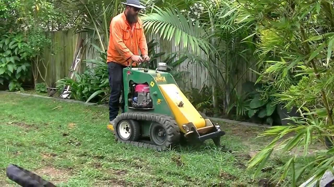 Limited Access Turf Preparation and Turf Laying Brisbane with a Kanga Kid.