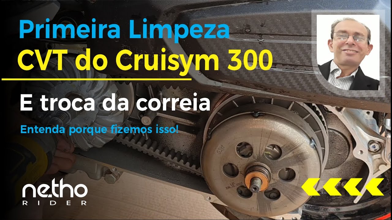 Primeira Limpeza do CVT do Cruisym 300