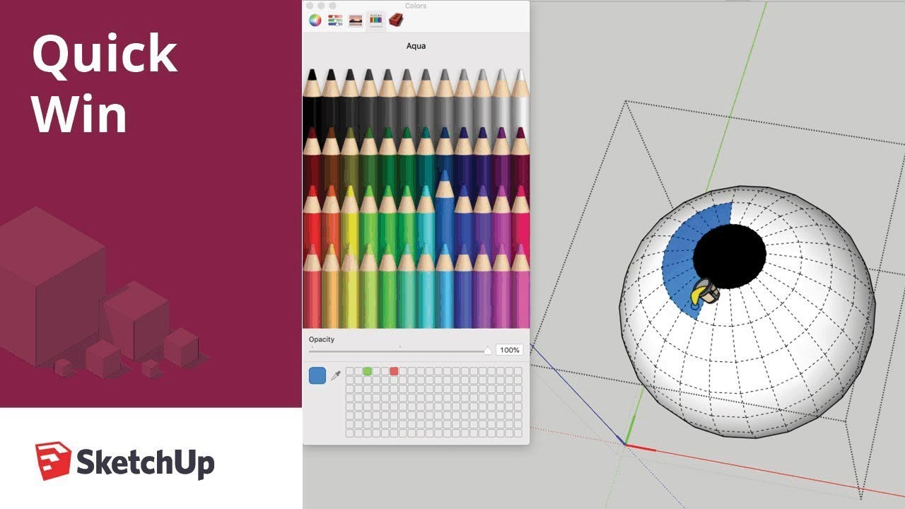 Painting with Hidden Geometry in SketchUp - Quick Win