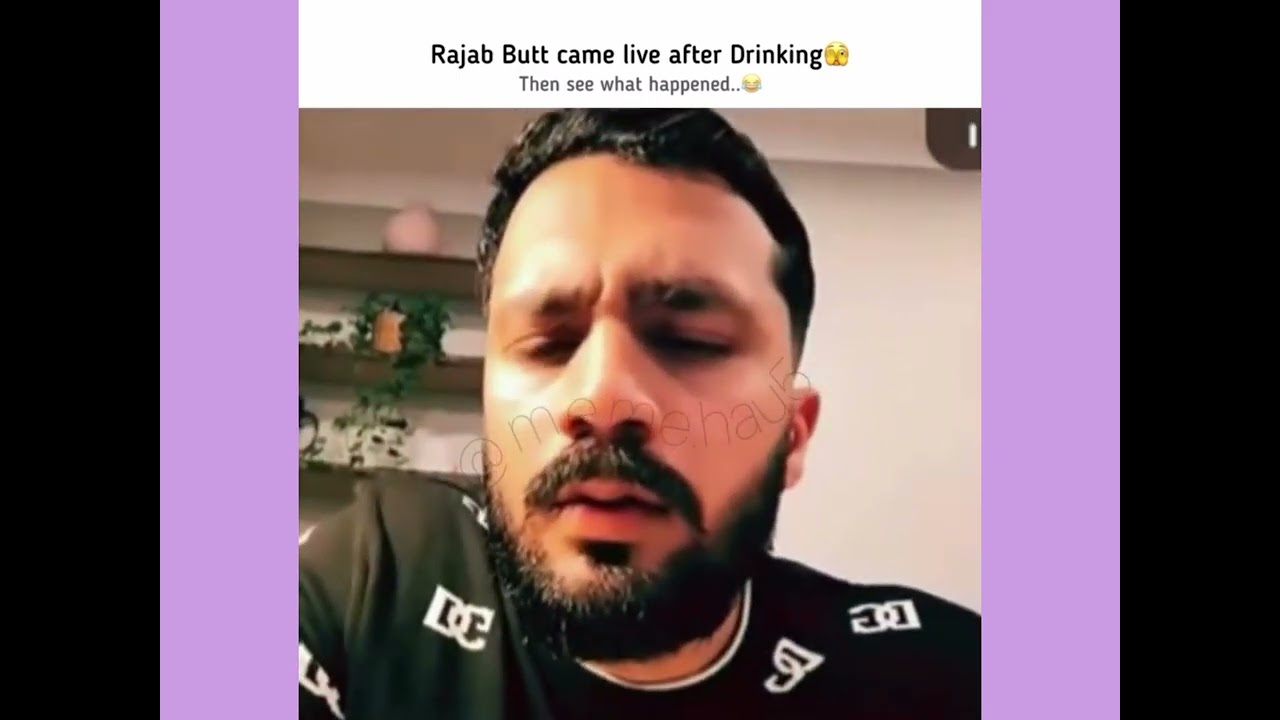 Rajab butt came live after drinking on TikTok live today 