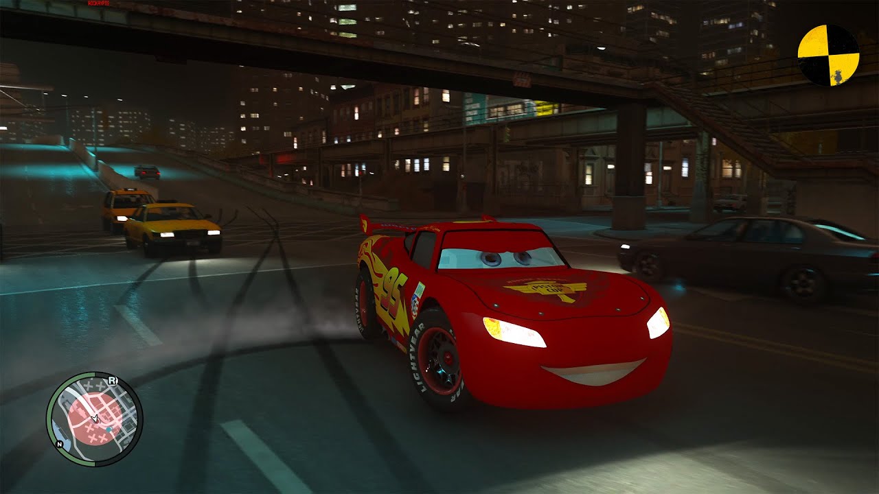GTA 4 Crazy Disney Cars Ep.10
