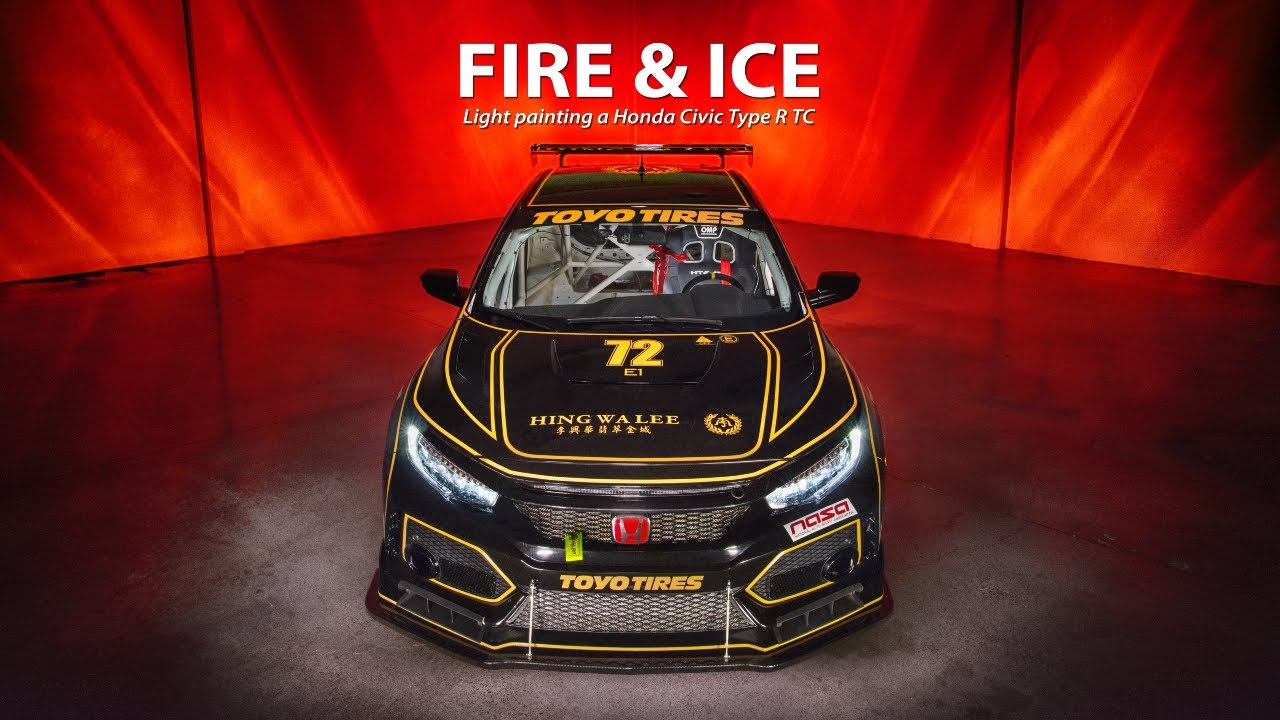 Light Painting a Honda Type R race car!