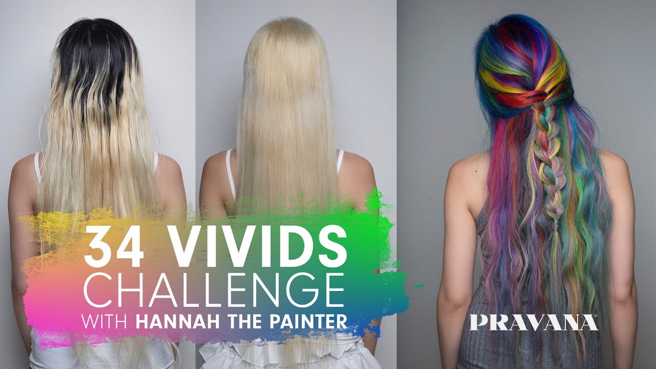 PRAVANA 34 VIVIDS Challenge with Hannah the Painter