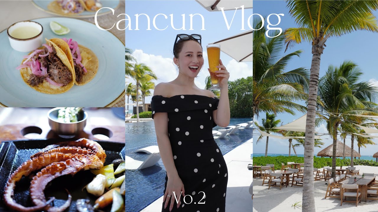 【夢みたいな旅行】幸せすぎるメキシコ・カンクン旅🥹🤍グルメ / ショッピング/ カフェ / ホテルの贅沢すぎるリゾートライフを全部見せます🏝️💞【後編】