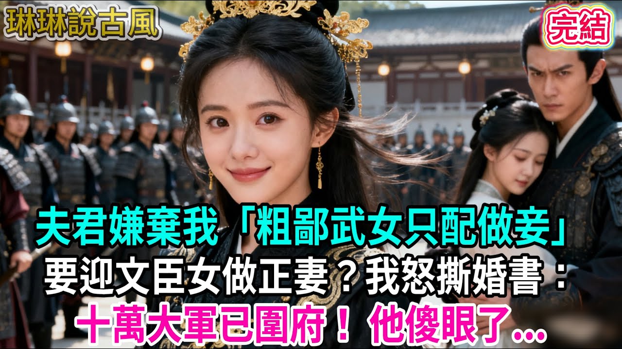 【古言】夫君嫌棄我「粗鄙武女只配做妾」要迎文臣女做正妻？我怒撕婚書：十萬大軍已圍府！ 他傻眼了...
