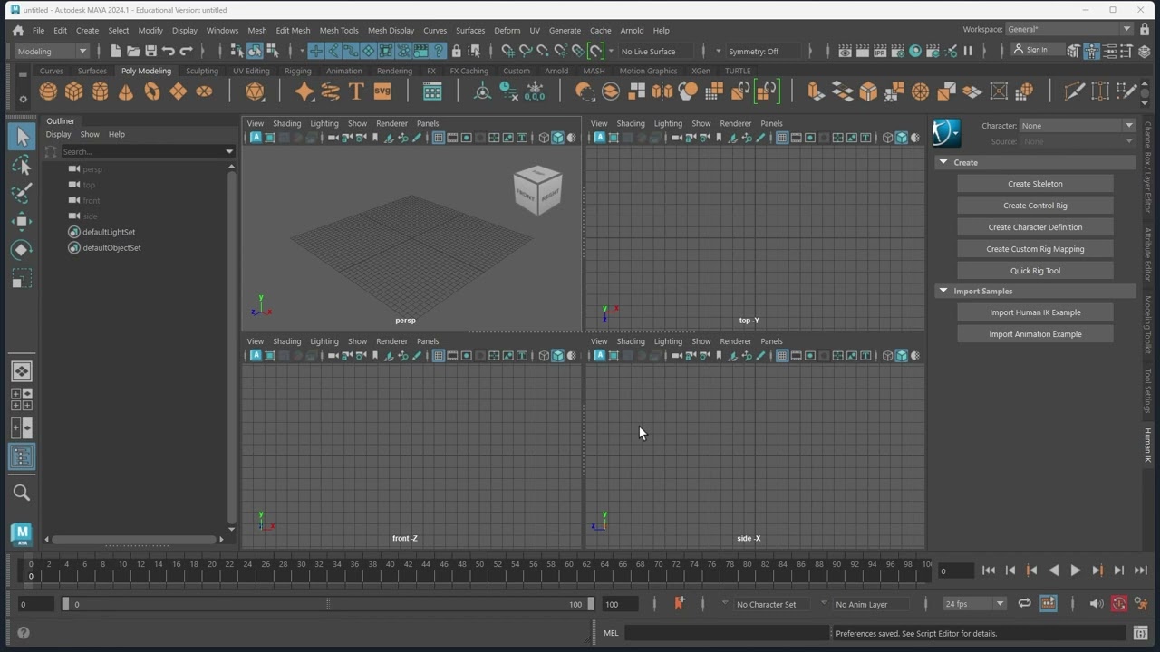 Intro to Maya 02 - Interface Scaling, Autosave
