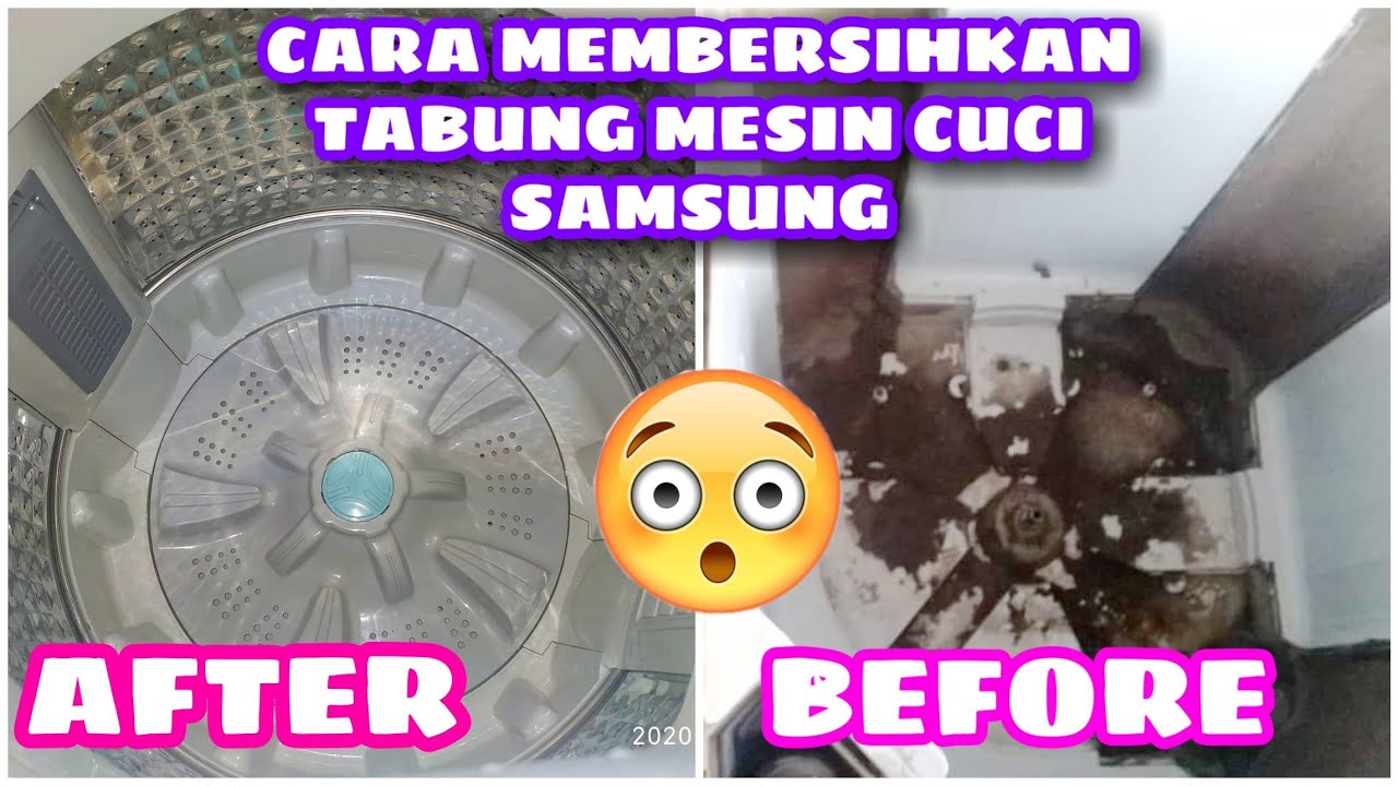 CARA MEMBERSIHKAN TABUNG MESIN CUCI SAMSUNG OTOMATIS YANG KOTOR | BAWAAN PABRIK ANTI RIBET