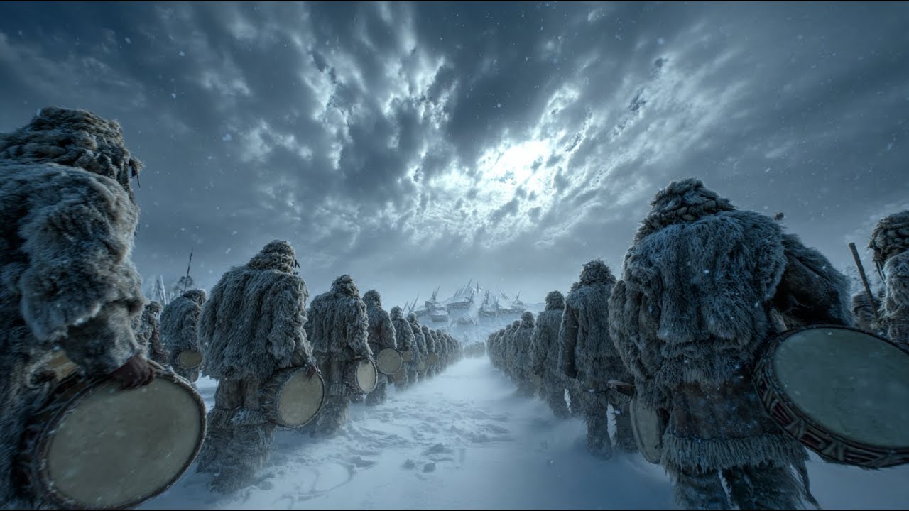 ❄️ Arctic Drum March – Spirit of the Inuit | Powerful Shamanic Trance 432Hz