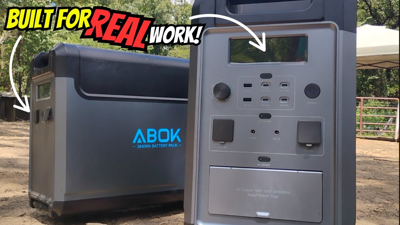 ABOK 3600 Power Station Review: Real Off-Grid Test With Expansion Battery