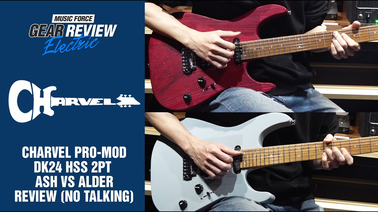 Charvel PRO-MOD DK24 HSS 2PT Ash VS Alder Review (No Talking)