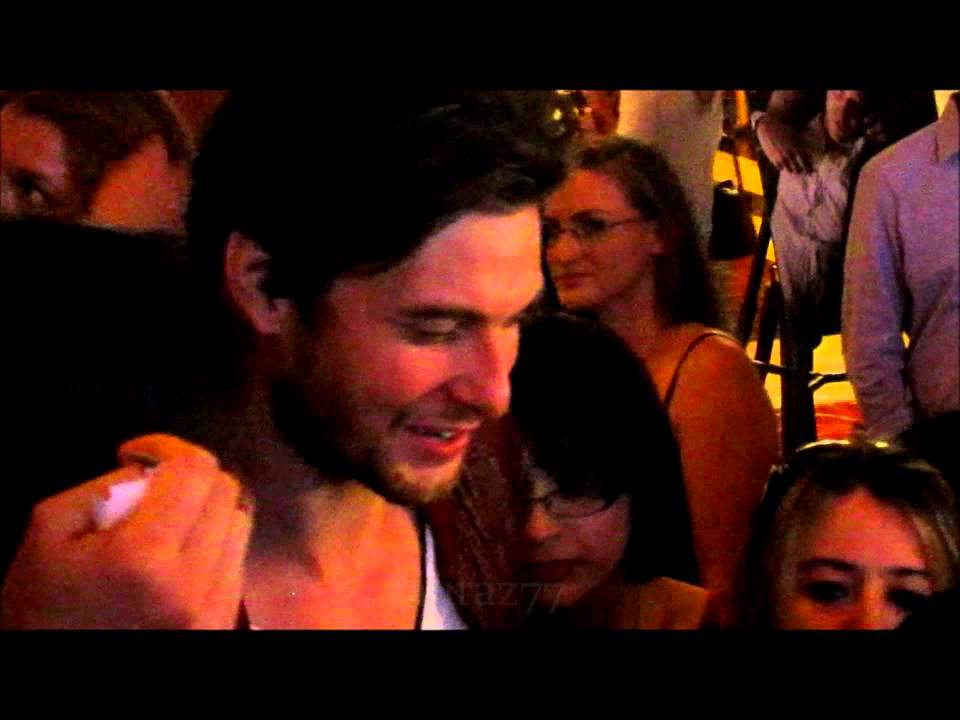 Ben Barnes with fans at The Grove