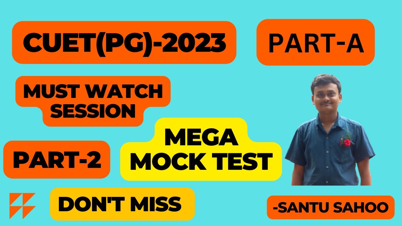 CUET PG Part-A: MCQ Questions and Mock Test - Boost Your Preparation I CUET PG Part-A MCQ II CUET-PG