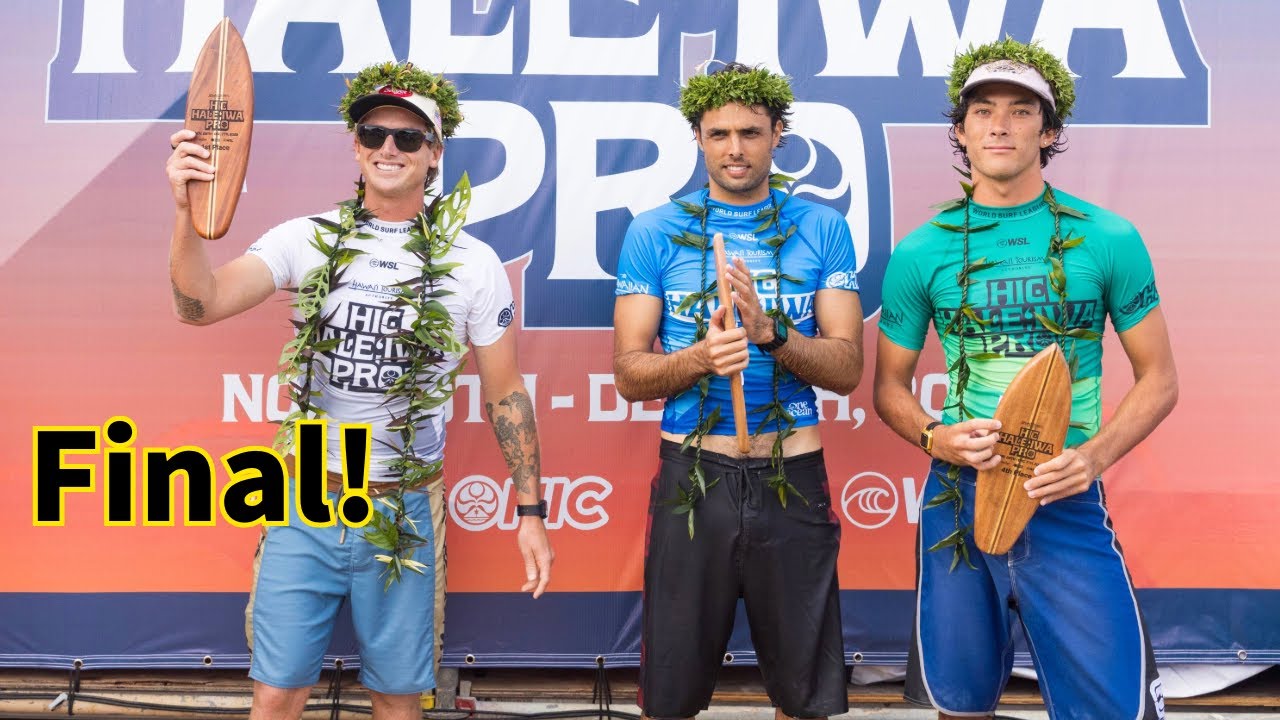 Finaling in the HALEIWA SURF CONTEST!