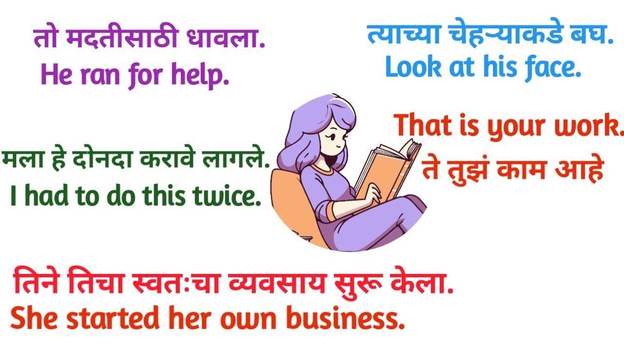 Daily use English short sentences with Marathi meaning|English with Marathi|Learn Marathi|