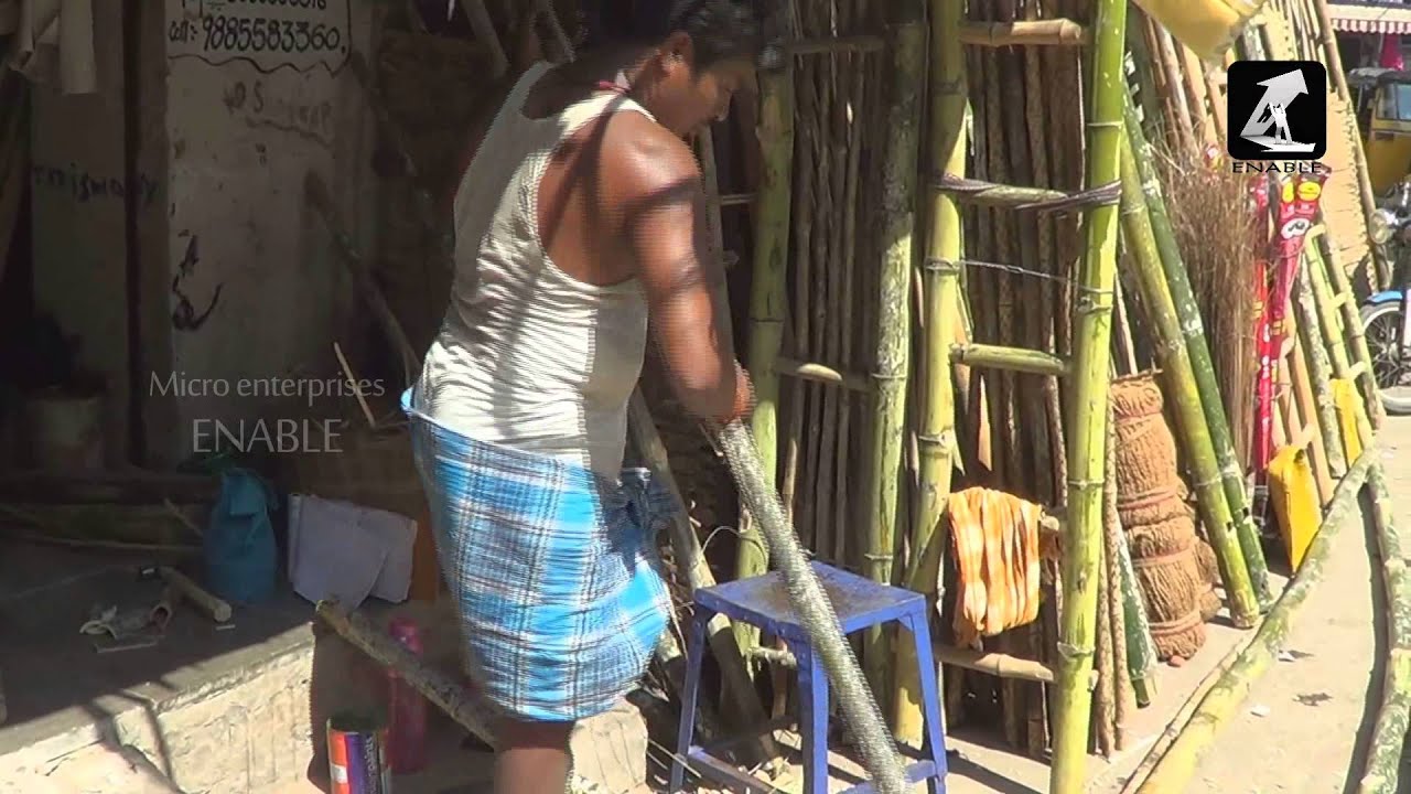 Ladder Making Using Bamboo - Business video- (Telugu)